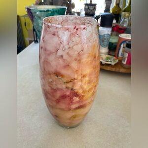Multicolor Artistic Glass Vase